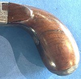 Antique CASED PAIR OF BELGIUM MUFF or POCKET PISTOLS SCREW BARRELS CAP BOX - 15 of 15