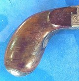 Antique CASED PAIR OF BELGIUM MUFF or POCKET PISTOLS SCREW BARRELS CAP BOX - 14 of 15