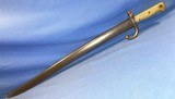 Antique 1866 FRENCH CHASSEPOT BAYONET & SCABBARD MATCHING, EXCELENT - 3 of 12