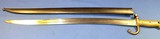 Antique 1866 FRENCH CHASSEPOT BAYONET & SCABBARD MATCHING, EXCELENT - 1 of 12