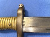 Antique 1866 FRENCH CHASSEPOT BAYONET & SCABBARD MATCHING, EXCELENT - 6 of 12