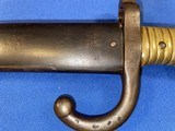 Antique 1866 FRENCH CHASSEPOT BAYONET & SCABBARD MATCHING, EXCELENT - 10 of 12