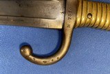 Antique 1866 FRENCH CHASSEPOT BAYONET & SCABBARD MATCHING, EXCELENT - 5 of 12