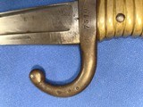 Antique 1866 FRENCH CHASSEPOT BAYONET & SCABBARD MATCHING, EXCELENT - 4 of 12