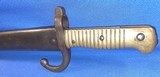 Antique 1866 FRENCH CHASSEPOT BAYONET & SCABBARD MATCHING, EXCELENT - 12 of 12