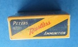 Vintage 1903 WINCHESTER AUTOMATIC AMMUNITION FULL NOS BOX PETERS - 2 of 5
