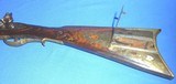 Vintage KENTUCKY RIFLE MAKER SIGNED GOLDEN AGE STYLE LEFT HAND FLINTLOCK - 3 of 20