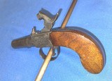 Antique ENGRAVED 1840 s PERCUSSION MUFF PISTOL .45 CAL. SHOOTABLE - 5 of 7