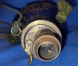 Antique 1860s POWDER FLASK RILING # 619 DEAD GAME AMERICAN FLASK & CAP - 5 of 5
