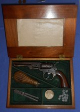 Antique CIVIL WAR ERA CASED 1863 COOPER .31 PERCUSSION REVOLVER LIKE COLT NAVY - 1 of 20