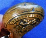 Antique ORIGINAL CIVIL WAR ERA DOUBLE EAGLE POWDER FLASK FOR CASED COLT & OTHERS - 12 of 13