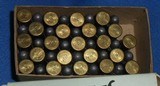 Vintage NAVY ARMS .32 rf LONG AMMO BOX OF 43 SUREFIRE CARTRIDGES - 2 of 5