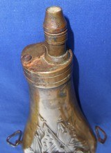 Antique COLT PATTERN WALKER DRAGOON POWDER FLASK RILING 830 - 3 of 10