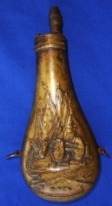 Antique COLT PATTERN WALKER DRAGOON POWDER FLASK RILING 830 - 2 of 10