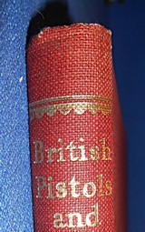 1951 FIRST EDITION BOOK BRITISH PISTOLS and GUNS 1640-1840 IAN GLENDENNING - 2 of 11