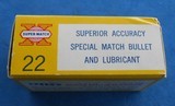 Vintage AMMO WESTERN SUPER X MATCH MARK 111 .22 LONG RIFLE FULL BOX - 3 of 8