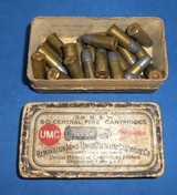 Antique AMMO .38 S&W BLACK POWDER 2 PIECE PARTIAL BOX UMC REMINGTON - 2 of 9