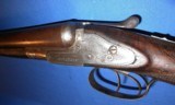 Antique ENGLISH SxS 10 ga SHOTGUN BLISSETT & SON LIVERPOOL TO RESTORE - 10 of 19