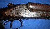 Antique ENGLISH SxS 10 ga SHOTGUN BLISSETT & SON LIVERPOOL TO RESTORE - 5 of 19