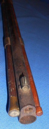 Antique 1850s OVER UNDER BUCK & BALL COMBINATION GUN TO RESTORE - 17 of 17