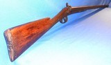 Antique 1860s CIVIL WAR ERA PERCUSSION DOUBLE SxS SHOTGUN PROJECT or HANGER - 2 of 20