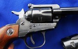 Vintage 1970 RUGER SINGLE SIX 3 SCREW .22 & .22 MAG. WITH HOLSTER C&R OK - 6 of 18