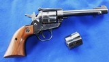 Vintage 1970 RUGER SINGLE SIX 3 SCREW .22 & .22 MAG. WITH HOLSTER C&R OK - 2 of 18