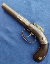 Antique 1850s MANHATTAN PERCUSSION BAR HAMMER BOOT BELT PISTLOL - 11 of 14