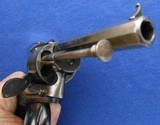 Antique 1860s CIVIL WAR ERA 9mm FRENCH PINFIRE REVOLVER - 8 of 15