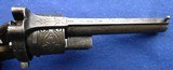 Antique ENGRAVED 1860s CIVIL WAR ERA FRENCH .31 CAL. PINFIRE REVOLVER - 9 of 16