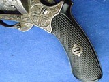 Antique ENGRAVED 1860s CIVIL WAR ERA FRENCH .31 CAL. PINFIRE REVOLVER - 8 of 16