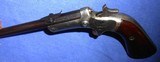 Antique STEVENS MODEL 43 DIAMOND TIP-UP .22 SINGLE SHOT PISTOL 6" BBL. - 10 of 11