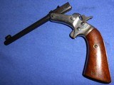 Antique STEVENS MODEL 43 DIAMOND TIP-UP .22 SINGLE SHOT PISTOL 6" BBL. - 3 of 11
