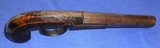 Antique 1840s UNDERHAMMER PERCUSSION BELT BOOT PISTOL TIGER MAPLE WOOD - 4 of 20