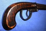 Antique 1840s UNDERHAMMER PERCUSSION BELT BOOT PISTOL TIGER MAPLE WOOD - 8 of 20