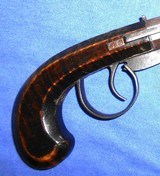 Antique 1840s UNDERHAMMER PERCUSSION BELT BOOT PISTOL TIGER MAPLE WOOD - 2 of 20