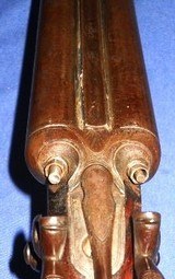 Antique ENGLISH DOUBLE SxS HAMMER 10 ga. COACH SHOTGUN PARTS, RESTORE - 18 of 19