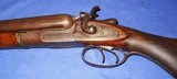 Antique ENGLISH DOUBLE SxS HAMMER 10 ga. COACH SHOTGUN PARTS, RESTORE - 2 of 19