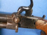 Antique 1840s ERA ENGRAVED ENGLISH OVER UNDER PERCUSSION TAP PISTOL - 6 of 19