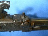 Antique 1840s ERA ENGRAVED ENGLISH OVER UNDER PERCUSSION TAP PISTOL - 11 of 19