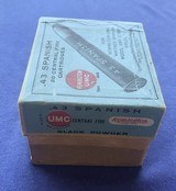 Vintage BRIGHT BOX of REMINGTON UMC .43 SPANISH BLACK POWDER NOS AMMO - 7 of 8