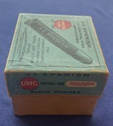 Vintage BRIGHT BOX of REMINGTON UMC .43 SPANISH BLACK POWDER NOS AMMO - 5 of 8