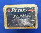 Vintage AMMO PETERS .32 S&W LONG FULL BOX 50 NOS - 5 of 6