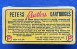 Vintage PETERS .38 SPECIAL AMMO CRISP CLEAN FULL BOX 50 - 3 of 6