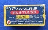 Vintage PETERS .38 SPECIAL AMMO CRISP CLEAN FULL BOX 50