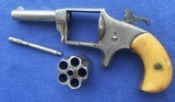 Antique 1871 HOPKINS ALLEN BLUE JACKET No. 2 IVORY GRIPS .32 RF LIKE COLT NEW LINE - 10 of 13