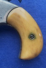 Antique 1871 HOPKINS ALLEN BLUE JACKET No. 2 IVORY GRIPS .32 RF LIKE COLT NEW LINE - 11 of 13