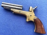 Antique 1859 SHARPS DERINGER .22 cal. 4 SHOT PEPPERBOX PISTOL - 4 of 10