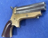 Antique 1859 SHARPS DERINGER .22 cal. 4 SHOT PEPPERBOX PISTOL - 2 of 10