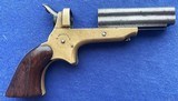 Antique 1859 SHARPS DERINGER .22 cal. 4 SHOT PEPPERBOX PISTOL - 6 of 10